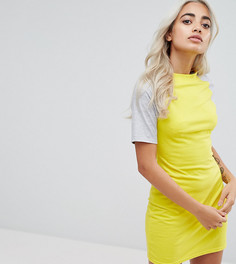 Платье мини с контрастными рукавами Daisy Street Petite - Желтый