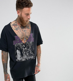 Oversize-футболка с принтом Black Sabbath Reclaimed Vintage Inspired - Черный