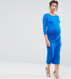 Облегающее платье с рукавами 3/4 Bluebelle Maternity - Синий