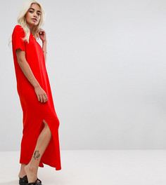 Платье-футболка макси ASOS PETITE - Красный