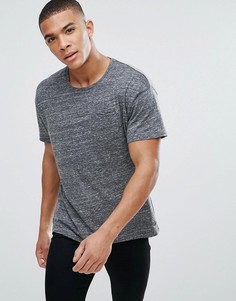 Футболка с заниженной линией плеч Esprit - Серый