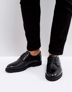 Кожаные туфли на толстой подошве Zign - Черный