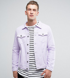 Сиреневая однотонная джинсовая куртка Liquor N Poker - Фиолетовый