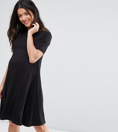 Свободное платье для беременных с короткими рукавами ASOS Maternity - Черный
