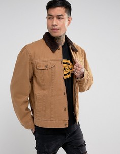 Куртка с воротником из искусственной цигейки Dickies Glenside - Коричневый