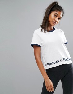 Футболка с отделкой Reebok Starcrest - Белый