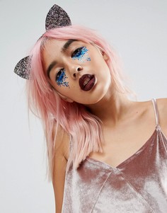 Синие блестки на Хэллоуин в форме месяца Orelia - Синий