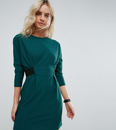 Платье мини с эластичным поясом ASOS PETITE - Мульти
