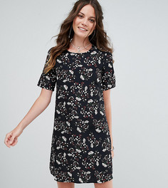 Чайное платье с цветочным принтом в стиле гранж Glamorous Tall - Черный