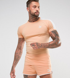 Оранжевая облегающая футболка с логотипом Puma T7 эксклюзивно для ASOS 57700215 - Оранжевый