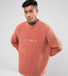 Розовый свитшот из искусственной цигейки Puma эксклюзивно для ASOS 57658102 - Розовый