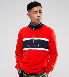 Красный свитшот с короткой молнией Puma эксклюзивно для ASOS - Красный