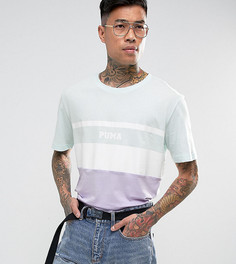 Синяя футболка в стиле колор блок Puma эксклюзивно для ASOS - Синий