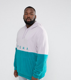 Фиолетовый комбинированный худи Puma PLUS 57658501 эксклюзивно для ASOS - Фиолетовый