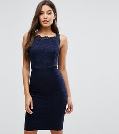 Кружевное платье-футляр Vesper - Темно-синий