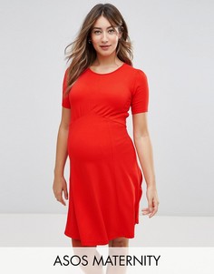 Чайное платье мини ASOS Maternity Ultimate - Красный