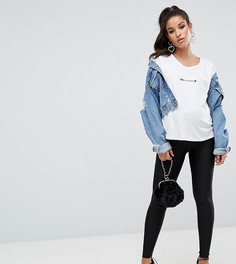 Леггинсы с посадкой над животом ASOS Maternity - Черный