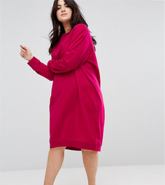 Трикотажное платье ASOS CURVE - Розовый