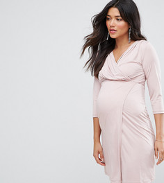 Платье с запахом ASOS Maternity NURSING - Розовый