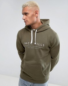 Худи оливкового цвета Jack Wills Batsford - Зеленый