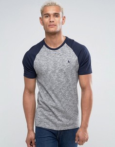 Серая меланжевая футболка с рукавами реглан Jack Wills - Серый