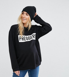 Свитшот с принтом Preggers ASOS Maternity - Черный