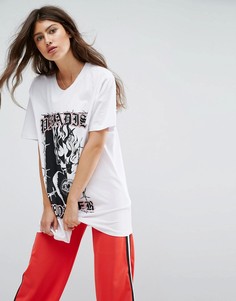 Оверсайз-футболка с принтом ASOS - Белый