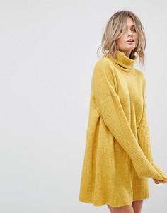 Платье-джемпер с отворачивающимся воротником Vero Moda - Золотой