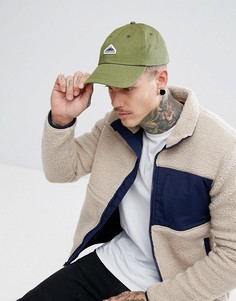 Саржевая бейсболка оливкового цвета с логотипом Penfield Roxbury - Зеленый