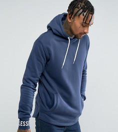 Oversize-худи темно-синего цвета с логотипом Ellesse - Темно-синий
