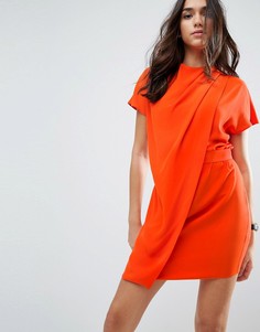 Платье мини с драпировкой ASOS - Оранжевый