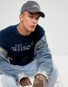 Серая 5-панельная кепка со светоотражающим логотипом Ellesse Sport - Серый