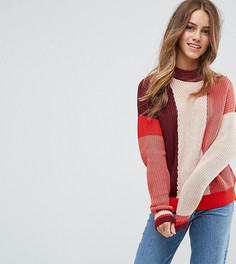 Джемпер в стиле колор блок Vero Moda Petite - Розовый