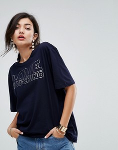 Футболка Love Moschino - Синий