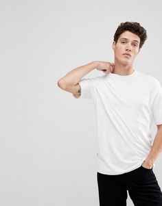 Oversize-футболка с заниженной линией плеч Selected Homme - Белый