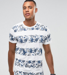 Футболка в полоску с цветочным принтом Jack &amp; Jones Originals - Белый