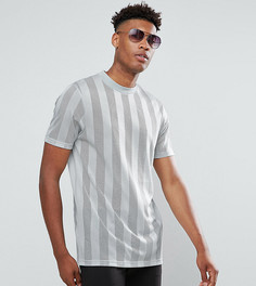 Длинная сетчатая футболка мятного цвета ASOS TALL - Зеленый