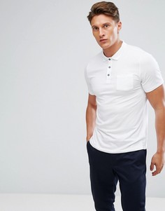 Белое поло стретч Burton Menswear - Белый