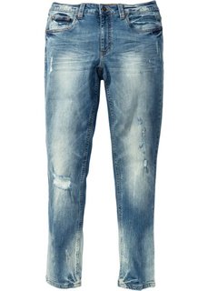 Джинсы-стретч Skinny Fit Straight, длина (в дюймах) 32 (синий «потертый») Bonprix