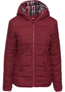 Стеганая куртка на клетчатой подкладке (меланж цвет вечерней зари) Bonprix