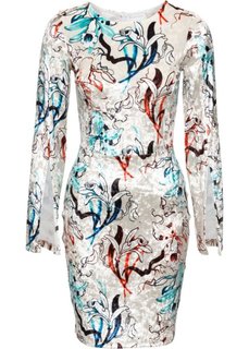 Платье из искусственного шелка (белый) Bonprix