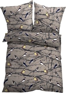 Постельное белье Птицы, линон (натуральный) Bonprix
