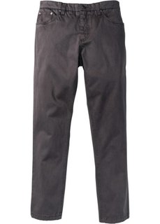Стрейтчевые брюки Slim Fit, cредний рост (N) (темно-серый) Bonprix