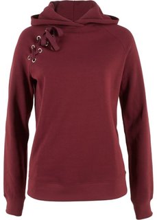 Свитшот на шнуровке (красный каштан) Bonprix