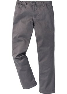 Брюки Regular Fit фасона 5 карманов, cредний рост (N) (серый меланж) Bonprix