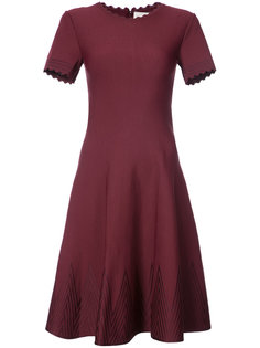 scallop edge flared dress Carolina Herrera