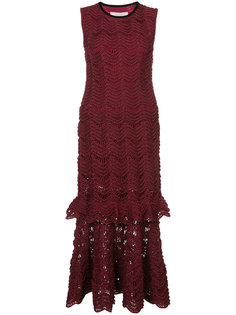 trumpet skirt lace dress Carolina Herrera