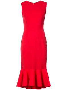 flared hem fitted dress Carolina Herrera