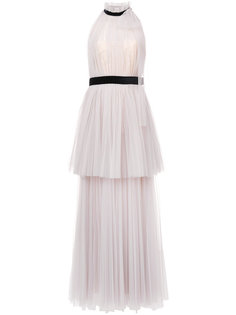 velvet detail tulle gown Carolina Herrera