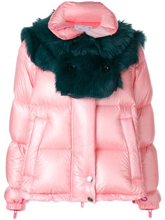 дутая куртка с цигейкой  Sacai